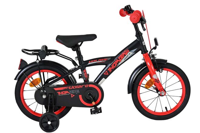 Volare - thombike kinderfiets - jongens - 14 inch - zwart rood