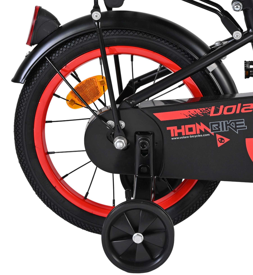Volare - thombike kinderfiets - jongens - 14 inch - zwart rood