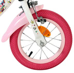 Volare unicorn kinderfiets - meisjes - 12 inch - wit - twee handremmen