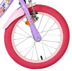 Volare - unicorn kinderfiets - meisjes - 16 inch - paars - twee handremmen