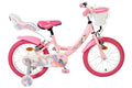 Volare - unicorn kinderfiets - meisjes - 16 inch - roze - twee handremmen