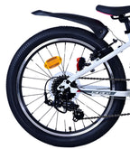 Volare xc race kinderfiets - 20 inch - 7 speed - wit roze