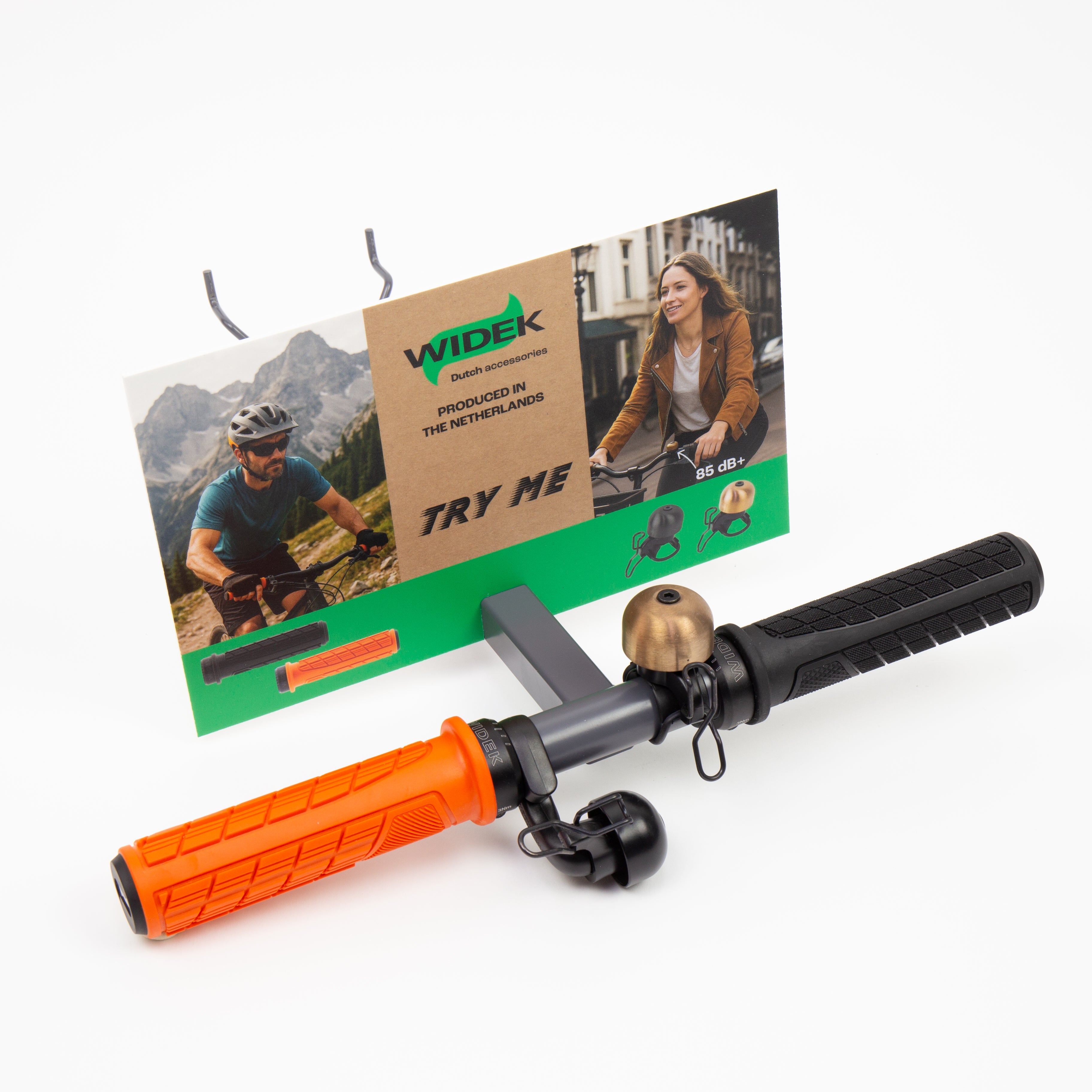 Qibbel - wandpresentatiebeugel bel/grip bordje perfo & slat