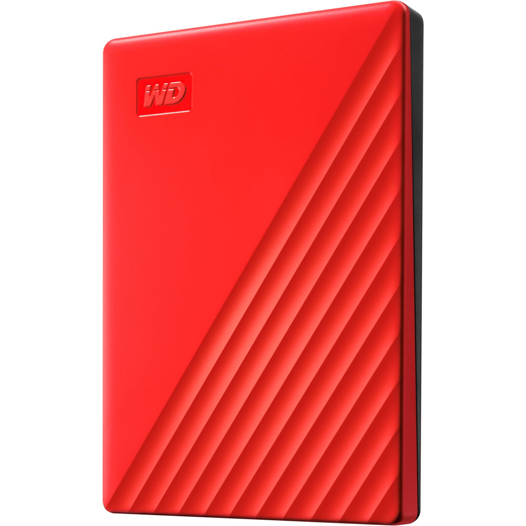 Externe draagbare harde schijf wd my passport 2 tb rood