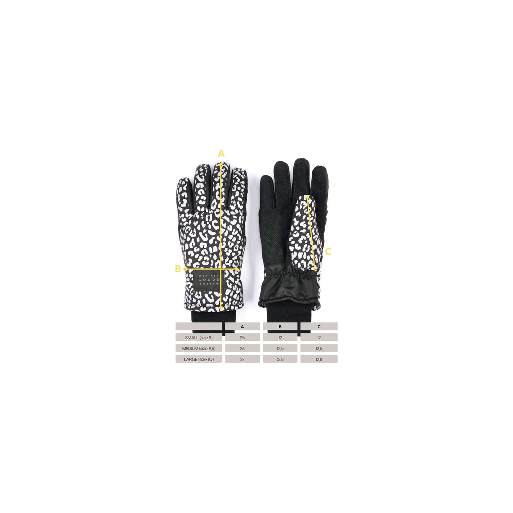 Weathergoods sweden refl. handschoenen luna leopard m