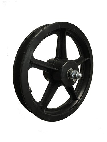 HH - HH Wiel 12.1/2x2.1/4 pvc zwart