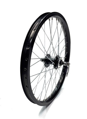 - Voorwiel 20x1.75 schijfrem zwart spaak 13 o.a. bakfiets