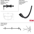 Roland - Voorwiel 27.5 30-584 zwart schijfrem centerlock rlnd spv3