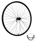 Roland - Voorwiel 28 inch 622 zwart rvs spaak schijfrem centerl. taurus21
