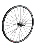 Achterwiel 28 inch race zwart 11v corsa 6-gaats schijfrem 28sp