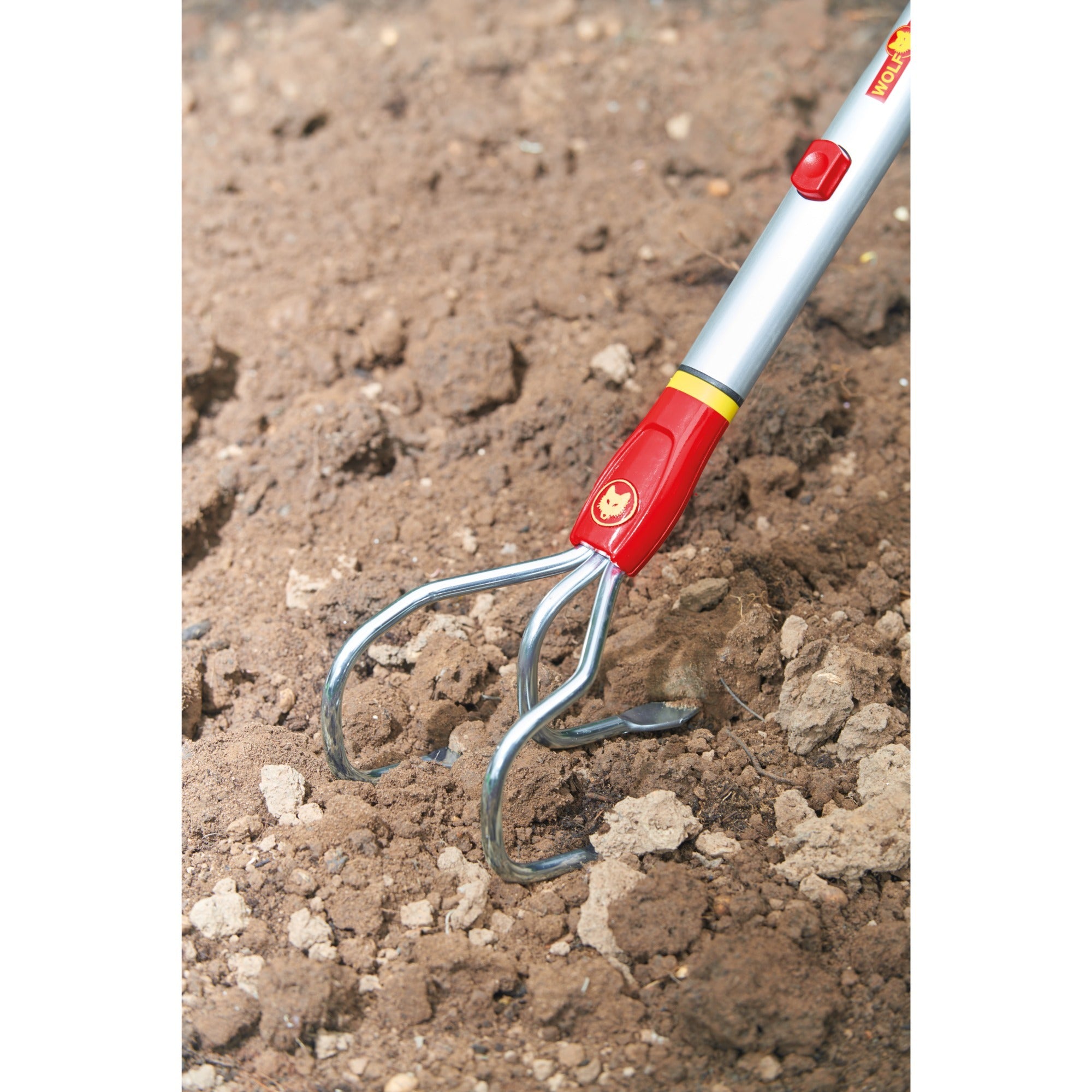Wolf-garten multi-star be-m woeler handkrabber (rood geel)