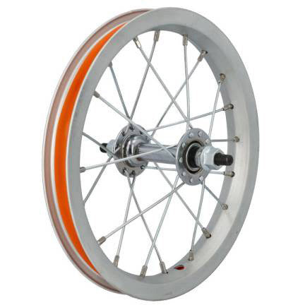 Roue avant 12 1/2 x 2 1/4 aluminium 20G argent