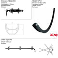 Roland - voorwiel spv1 28" 21-622 32g qr hbqc400 zw/zw