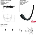 Roland - achterwiel spv1 28" 21-622 32g qr fhqc400hm zw/zw