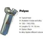 Sapim - spaaknippel 14 polyax 14mm rood aluminium (100st)