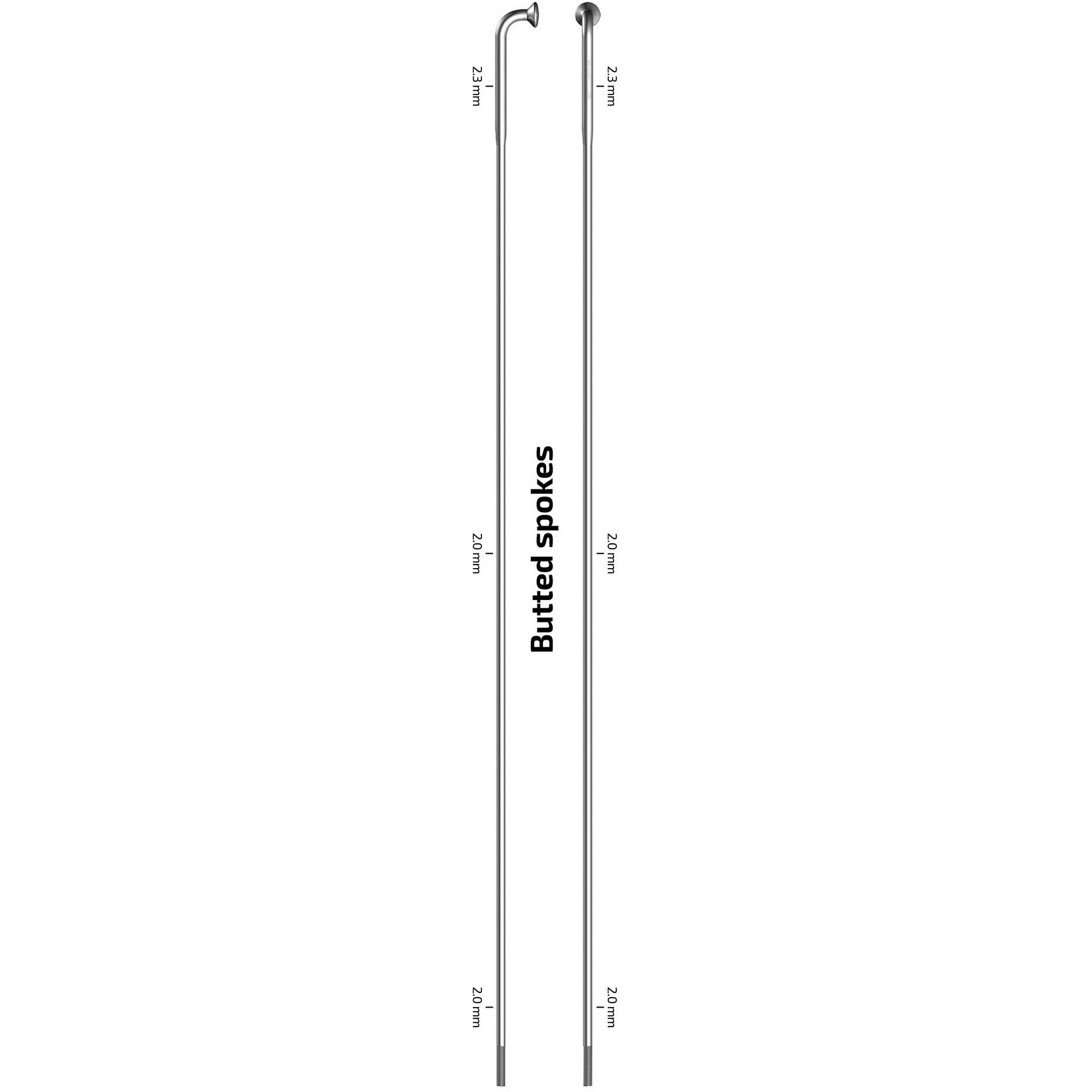 Sapim - spaak 14-270 x-strong rvs zonder nippel (100st)