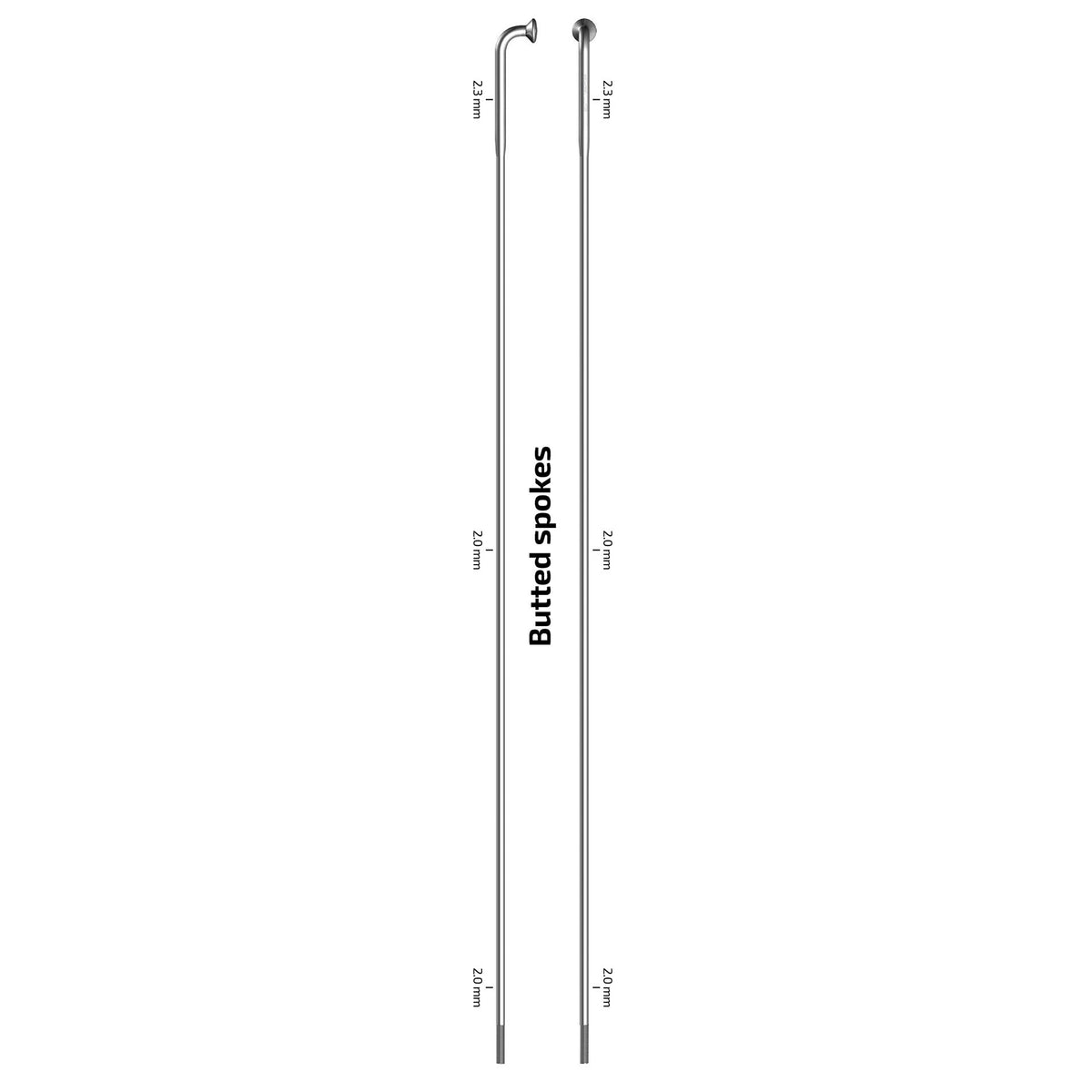 Sapim - spaak 14-274 x-strong rvs zonder nippel (100st)