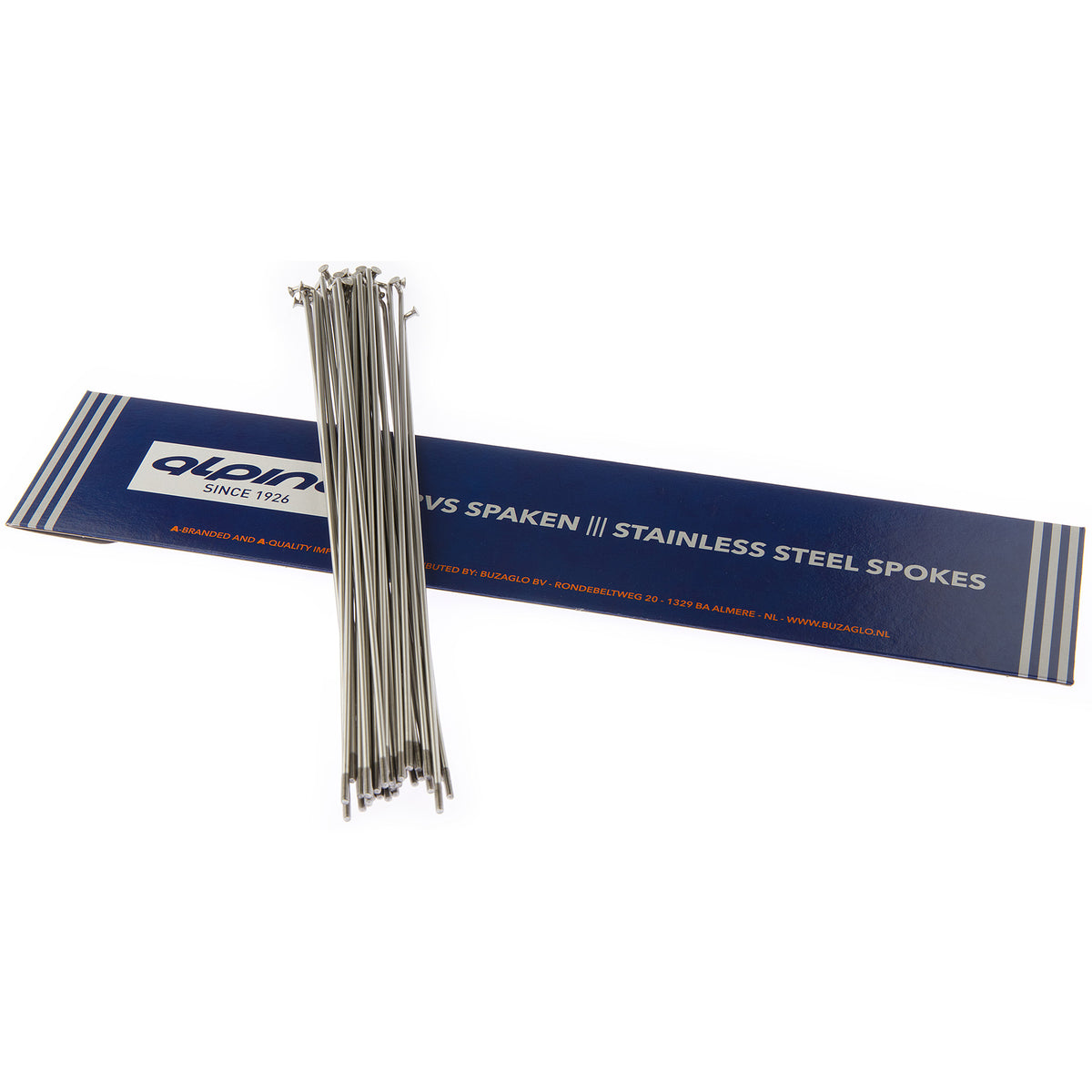 Alpina Spaken 14G (2,00mm) 288mm RVS Zwart (P36)