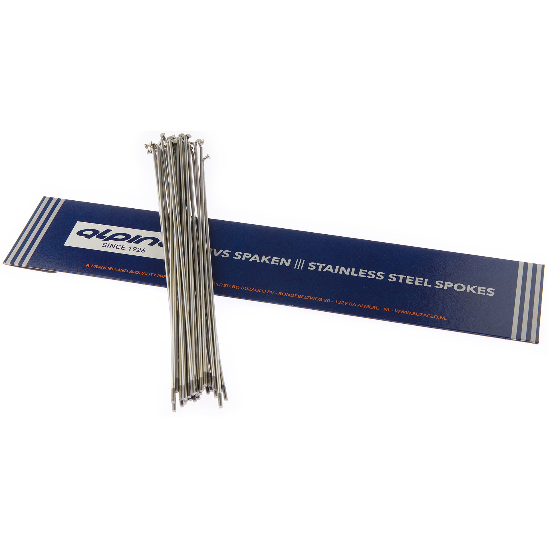 Rayons Alpina 14G (2,00 mm) 244 mm en acier inoxydable (P36)