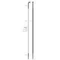 Sapim - spaak 14-246 cx-ray plat zwart zonder nippel (100st)