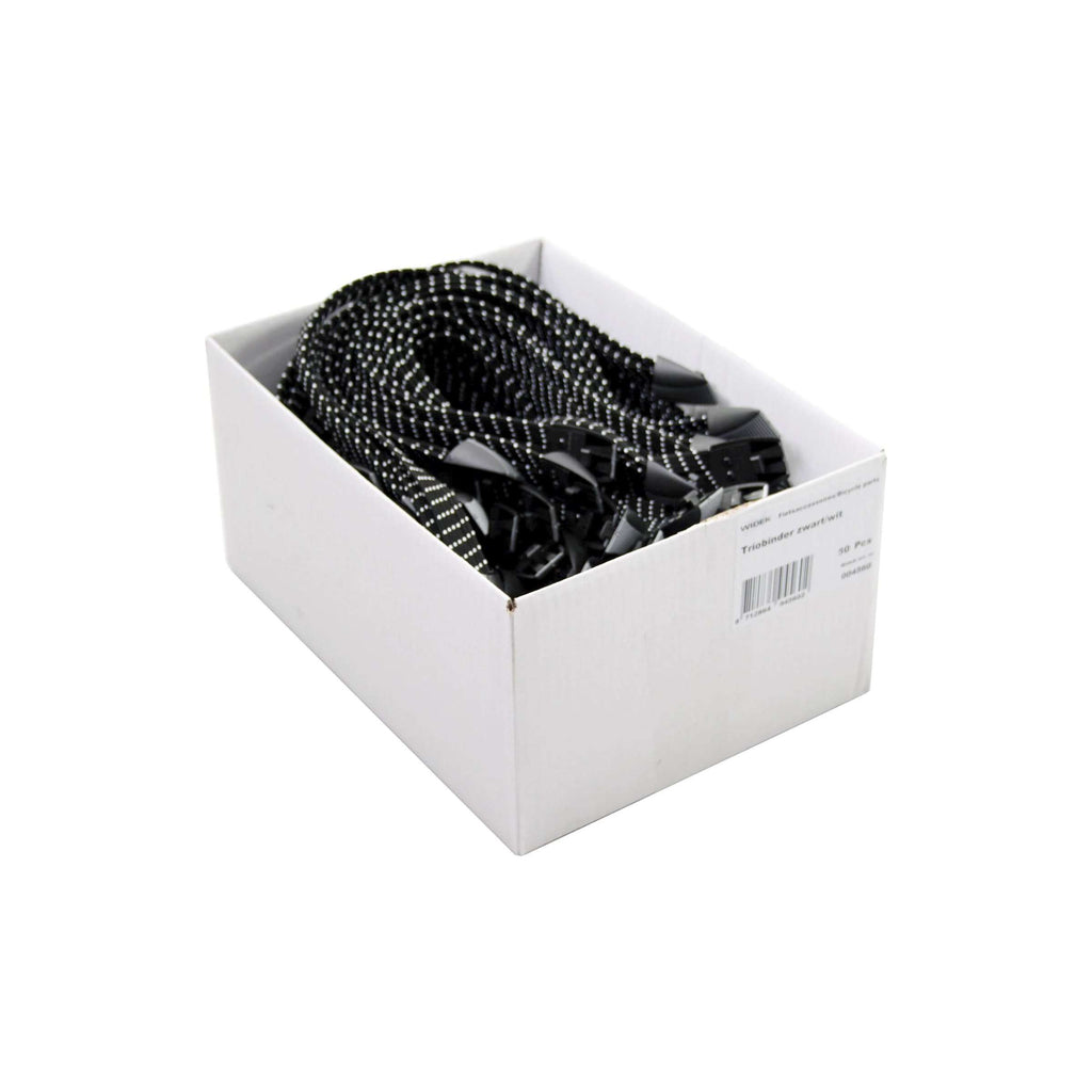 Widek snelbinder trio zwart effen bulk a100