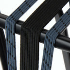 Widek b.v. widek eye binder 1x24 mm. zwart. 2x12 mm. blauwgrijs met zwarte stalen platen op kaart (54 cm.)