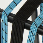 Widek B.V. - B.V. triobinder eye met haak 24+2x12mm zwart/babyblauw