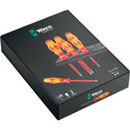 Wera 160 i 6 schroevendraaierset kraftform plus serie 100 + rek (rood geel, 6-delig)