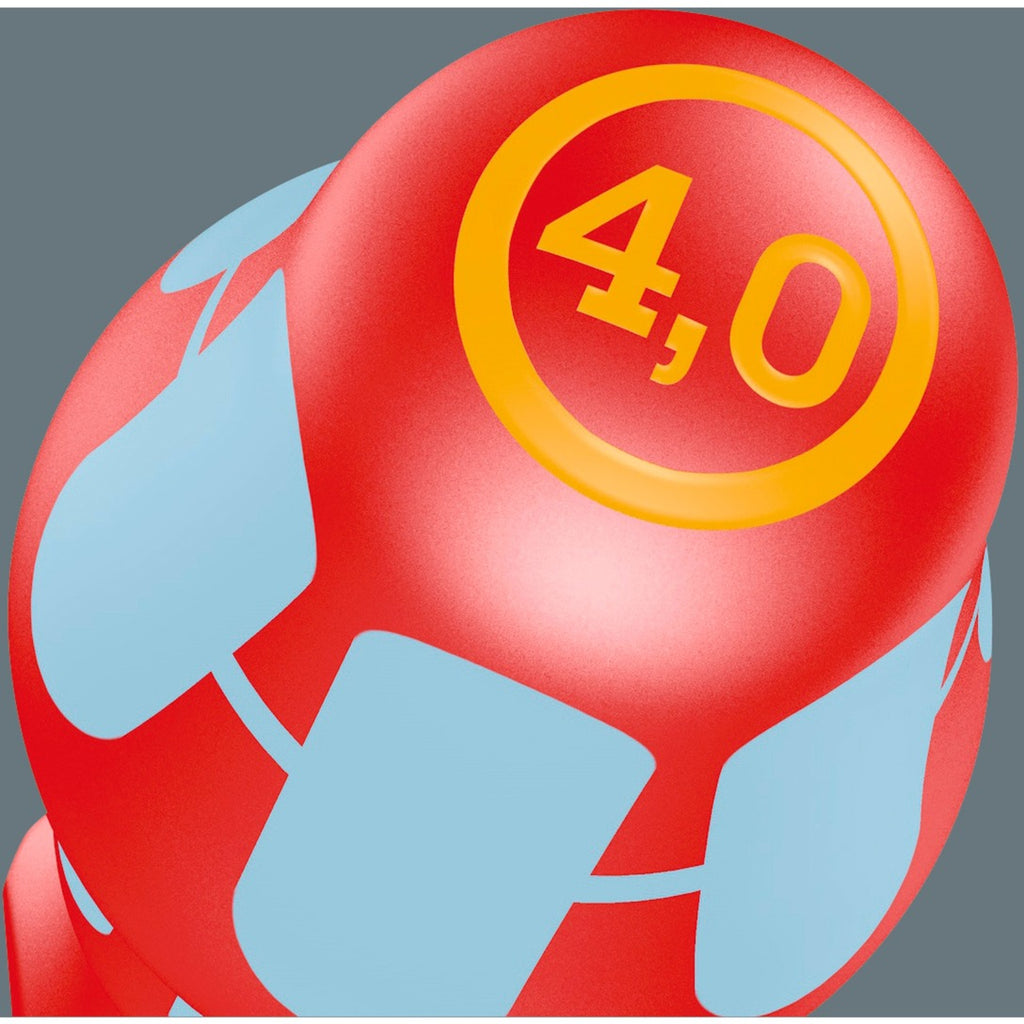 Wera 3165 i 6 schroevendraaierset, roestvrij staal + rek (rood blauw, 6-delig)
