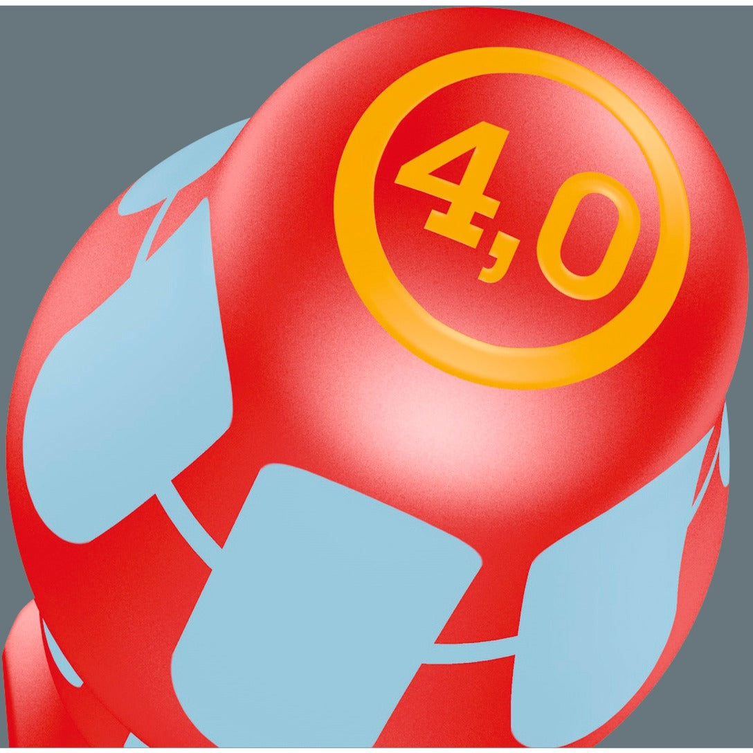 Wera 3165 i 6 schroevendraaierset, roestvrij staal + rek (rood blauw, 6-delig)