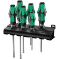 Wera 334 6 schroevendraaierset kraftform plus (zwart groen, 6-delig)