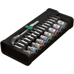 Wera 8100 sa 11 zyklop metal-ratelset, 28‑delig gereedschapsset (omschakelpal, 1 4 -aandrijving)