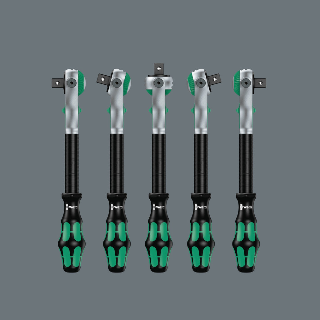 Wera 8100 sc 2 zyklop speed-ratelset, 1 2 , 37‑delig gereedschapsset (zwart groen, snelheidsratel met draaibare kop)