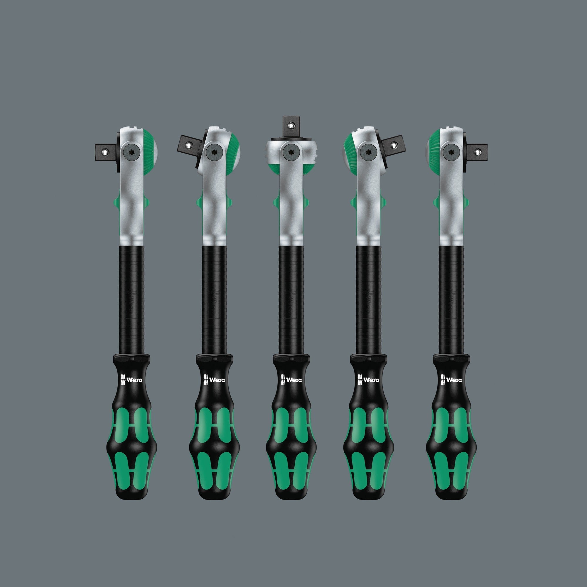 Wera 8100 sc 2 zyklop speed-ratelset, 1 2 , 37‑delig gereedschapsset (zwart groen, snelheidsratel met draaibare kop)