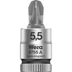 Wera 8700 a fl zyklop bit dop-combinatie met 1 4 aandrijving , fl 0,8 x 5,5 x 28 mm - 1 stuk(s) - 05003320001