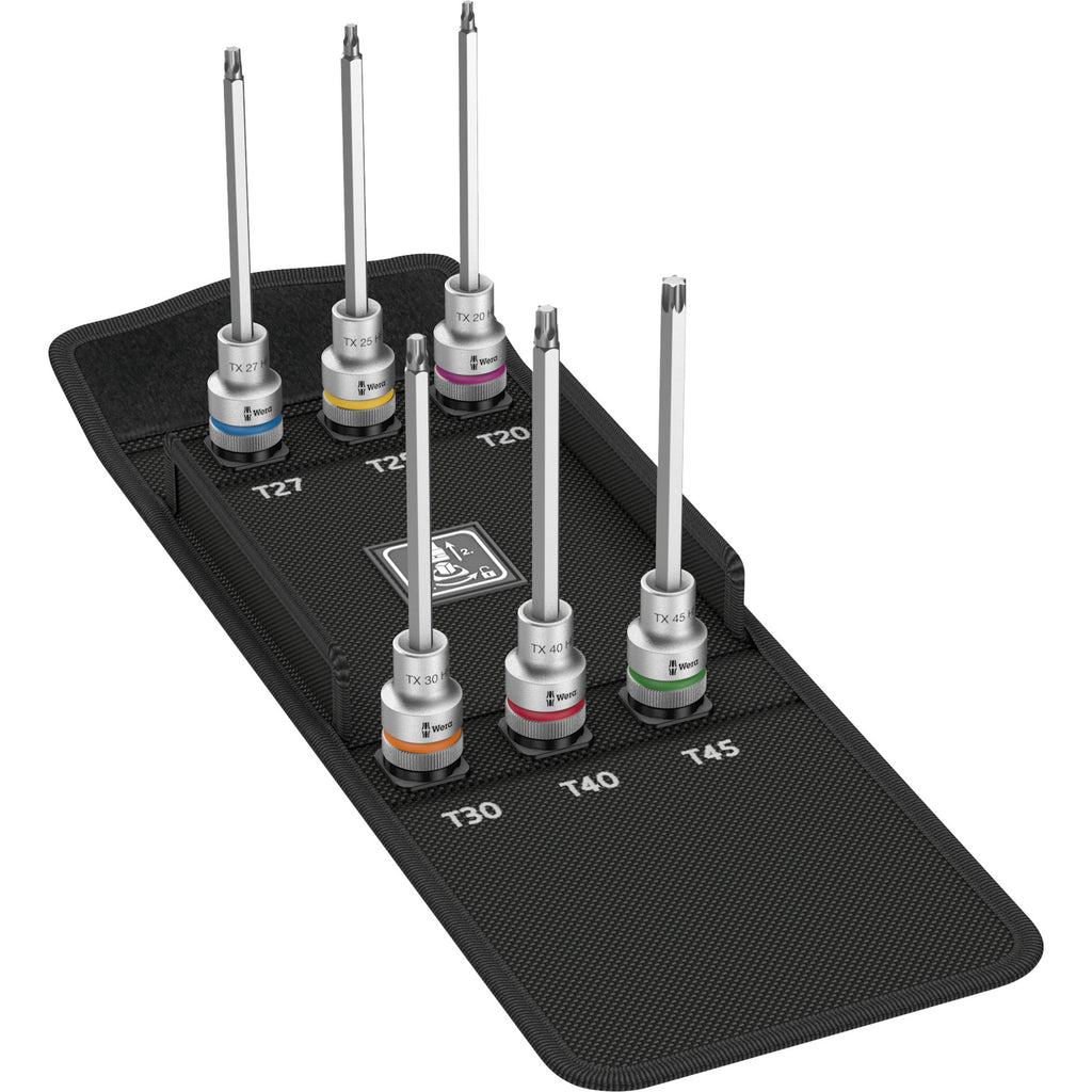 Wera 8767 hmc hf 2 zyklop bit-doppen-set torx®, met vasthoudfunctie, 6-delig - 1 stuk(s) - 05004211001