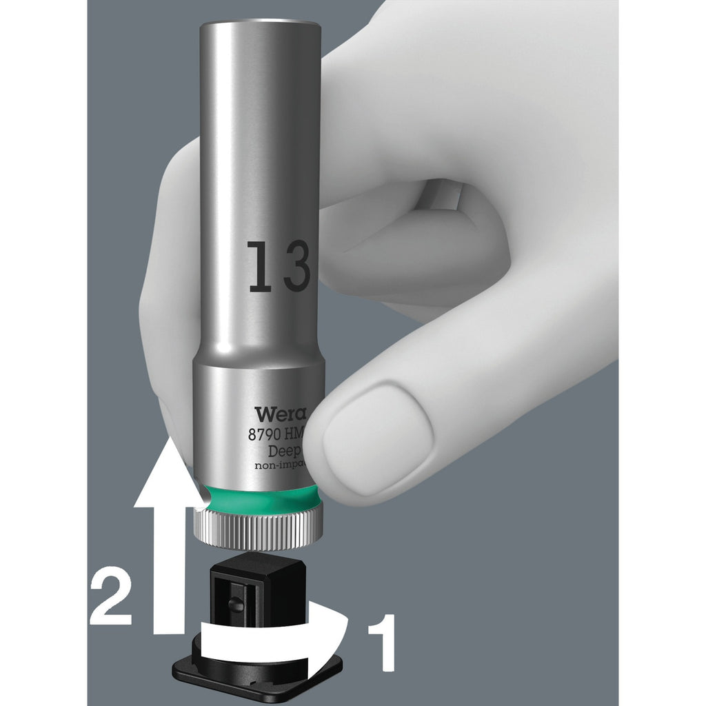 Wera belt a deep 1 doppenset, 1 4 dopsleutel (zwart, 9-delig)