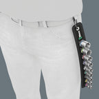 Wera belt b 4 zyklop doppen set dopsleutel (zwart zilver, 9-delig, met 3 8 -aandrijving)
