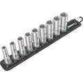 Wera belt b deep 1 doppen set, met 3 8 -aandrijving, 9‑delig dopsleutel (zwart)