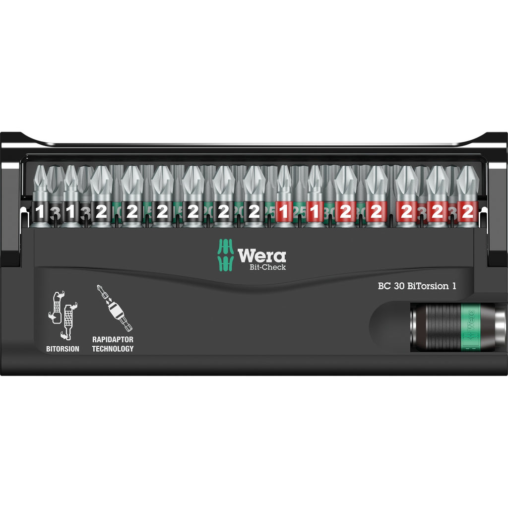 Wera bit-check 30 bitorsion 1, 30 -delig - 1 stuk(s) - 05057430001