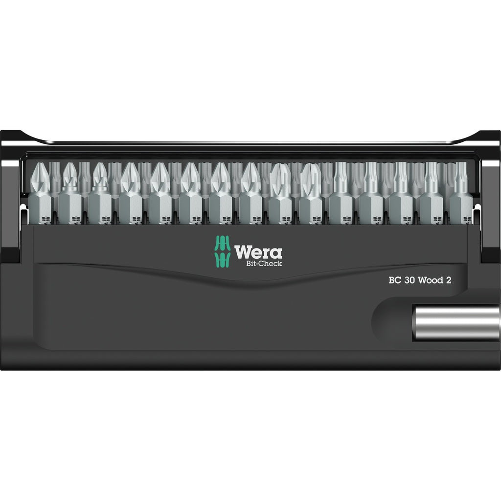 Wera bit-check 30 wood 2 bitset (30-delig)