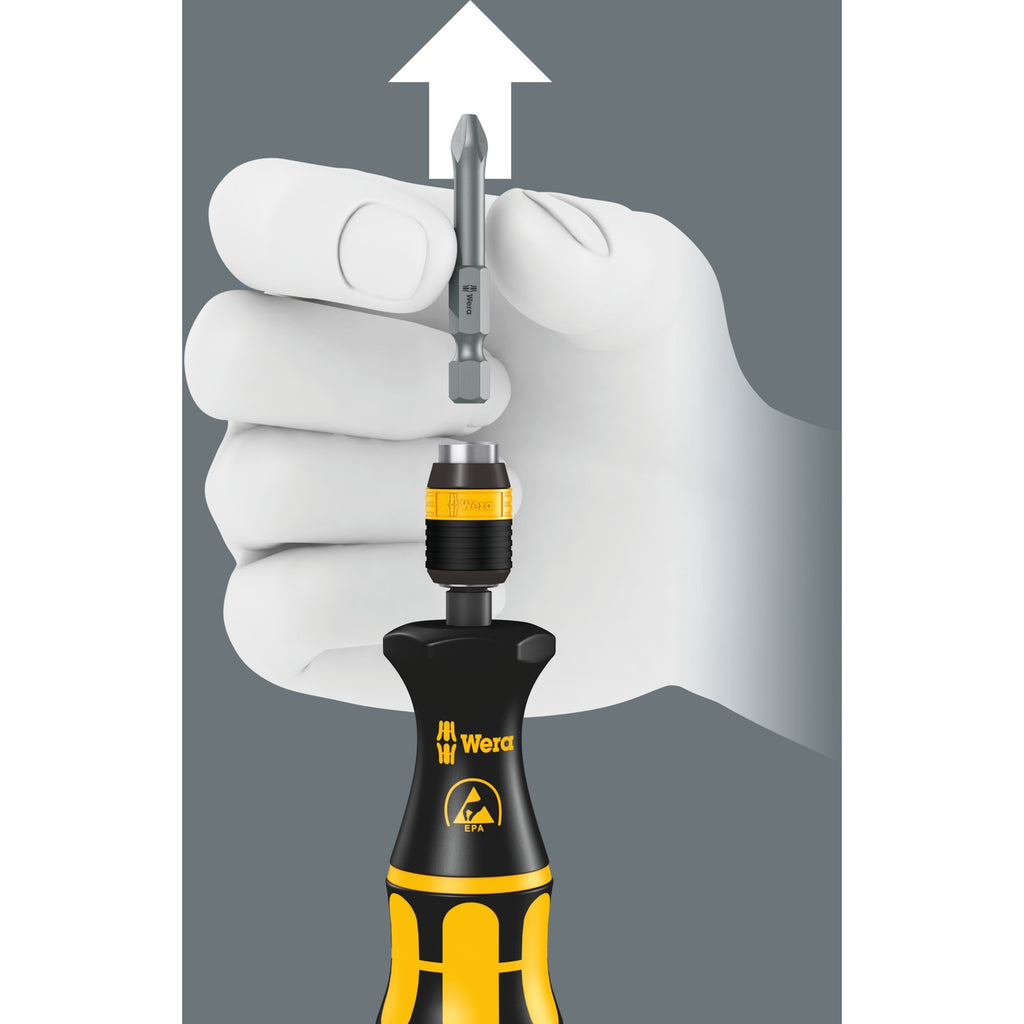 Wera 813 r bits-handhouder esd, niet-magnetisch, 1 4 duim x 90 mm - 1 stuk(s) - 05051273001