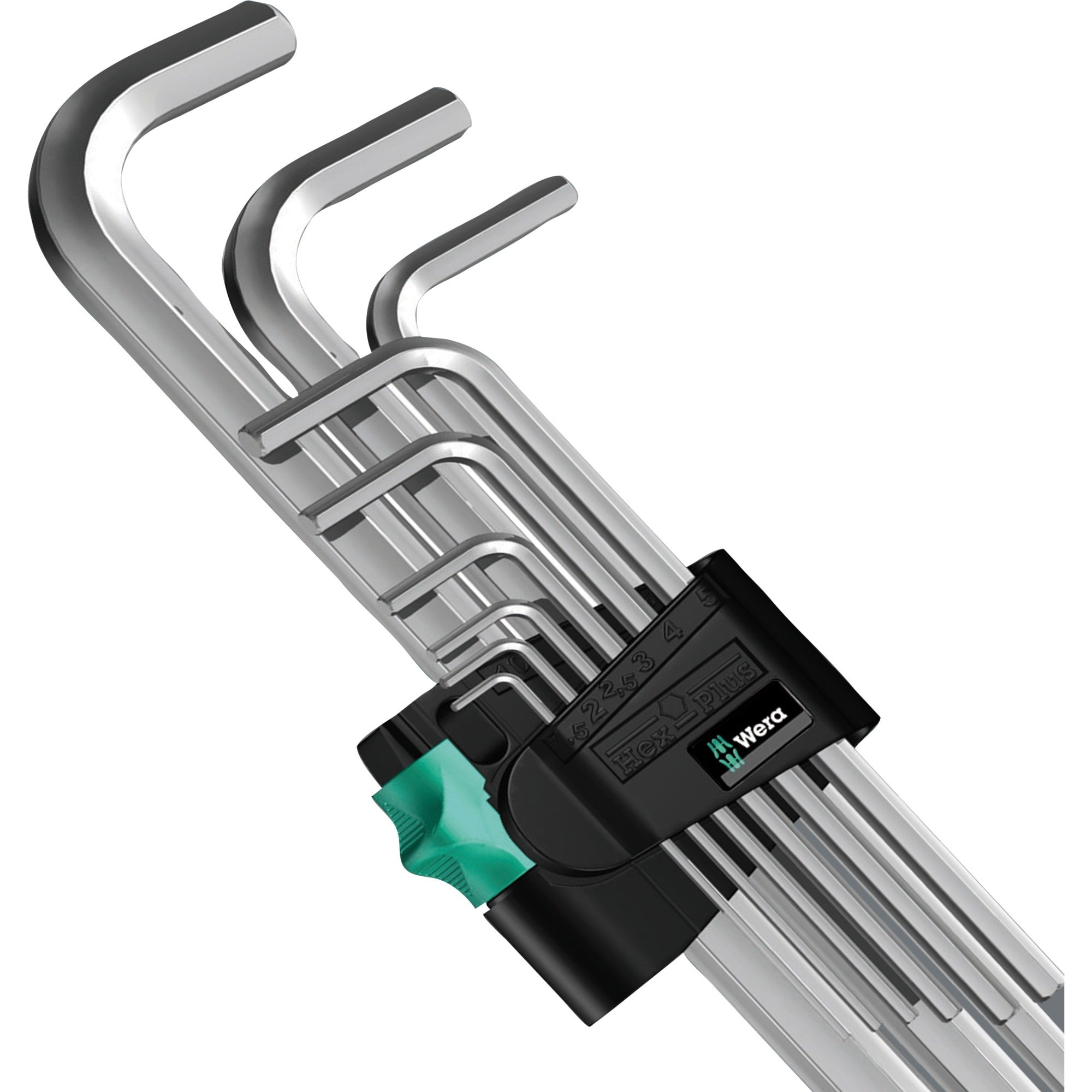 Wera inbussleutelset 950 9 hex-plus 4 (chroom, 9-delig)