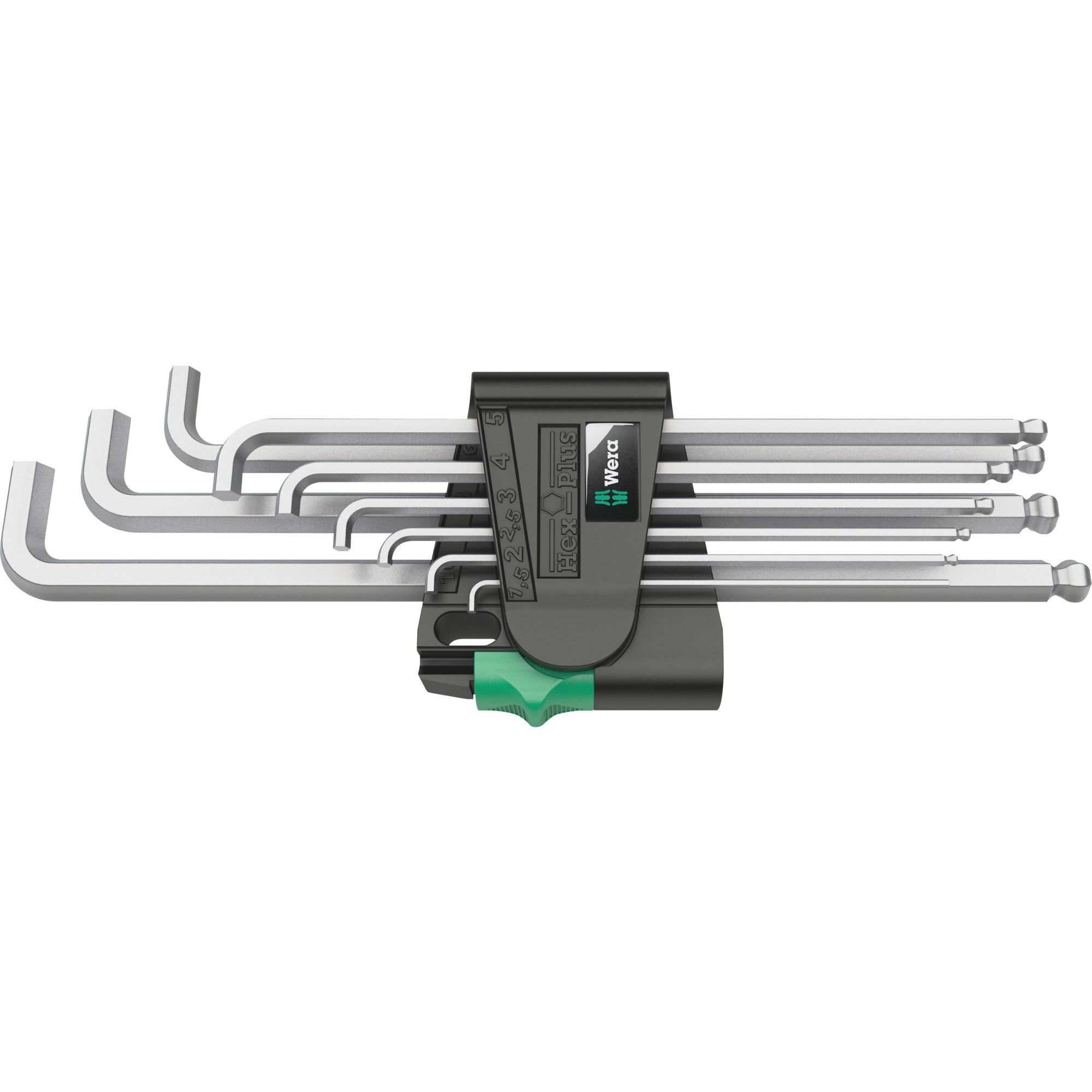 Wera inbussleutelset 950 9 hex-plus 4 (chroom, 9-delig)