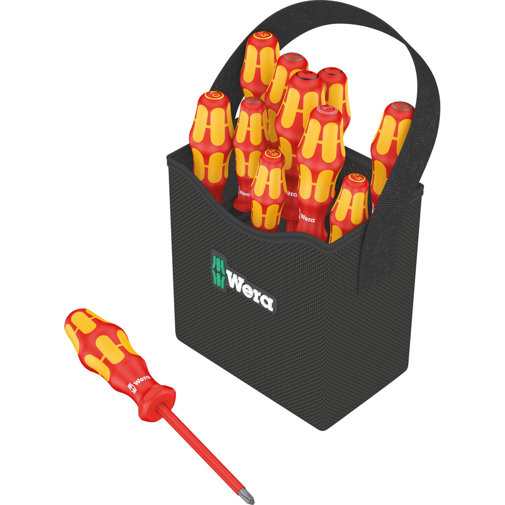 Wera kraftform 2go 100 schroevendraaier (rood geel)