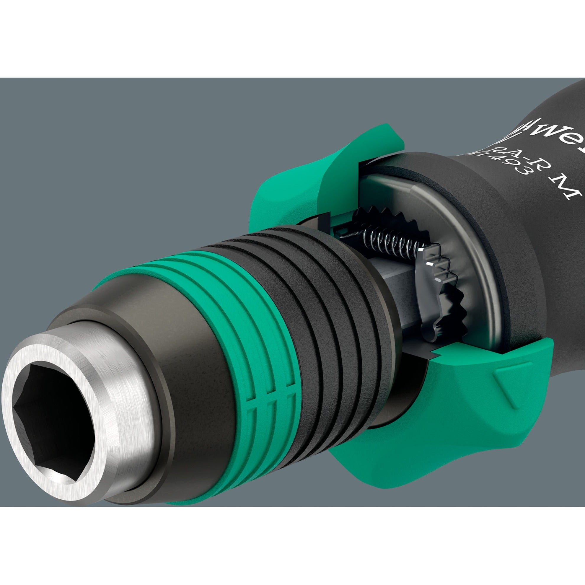Wera kraftform kompakt 838 ra-r m set 1 bitset (zwart groen, 15‑delig)