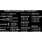 Wera Kraftform Kompakt VDE 17 extra slim 1, 16-delig