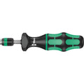 Wera serie 7400 kraftform instelbare momentschroevendraaier draaimomentsleutel (zwart groen, 0.3 tot 1.2 nm, met rapidaptor snelwisselhouder)