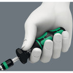 Wera serie 7400 kraftform instelbare momentschroevendraaier draaimomentsleutel (zwart groen, 1.2 tot 3.0 nm, met rapidaptor snelwisselhouder)