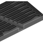 Wera zelfaanpassende steeksleutel 6000 joker set 1 gereedschapsset (zwart grijs, combinatie ratelsleutelset, in schuimrubberen inzet voor werkplaatswagen)